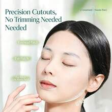 1pc 102pcs Extra Long Perforated Cotton Pads, 3-In-1 Stretchable Facial Mask Cotton Pads, Pull 3 Pieces Continuously To Cover Full Face, Face Towel, Cotton Buds, Makeup Remover Pads - White - View 3