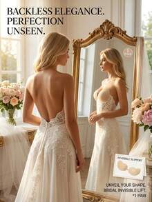 1/2/3/4 Pairs Invisible Breast Lift Tape, Strong Adhesive Sweat-Resistant, Create Deep V-Cleavage, Suitable For Backless Tops, Spaghetti Strap Dresses, Wedding Dresses - Multicolor - View 4