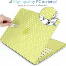 彩色波點藝術圖案筆記本電腦保護殼，相容於 MacBook Neo Air13/Air15 2026 M5 Pro14 Pro13 A3240 A3113 A2681 A3449 A2442 A2779 A2918 A2992 A3112 A3401 A3185 A3434 A3426 A3427 A1932 A2179 A2337 - 查看 21