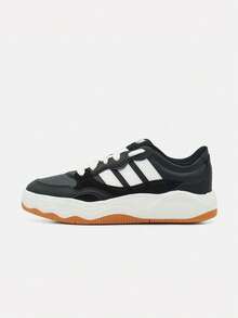 Adidas 中性 Lite Shuffle 低筒運動休閒鞋 KH9023 - 黑與白 - 查看 1