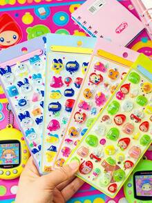These Transparent 3D Crystal Embossed Water Drop Stickers Have A High-End Texture And Exquisite Appearance. Made Of Notebook Material, They Are Perfect For DIY Decoration Of Smartphones, Laptops, Suitcases, Cups, Skateboards, Notebooks, Guitars And Other Items. - Multicolor - View 2
