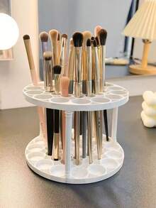 Desktop Cosmetic Storage Rack, Lipstick & Makeup Brush Organizer, Vanity Storage Box, Multi-Function Pen Holder, Back To School Gift - Makeup Brush Storage Rack - View 11