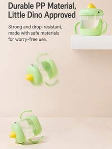 1pc Little Dinosaur Kids Anti-Drop Straw Water Cup, Home & Kindergarten Baby Training Cup, Leak-Proof Portable Milk Cup - Multicolor - View 7