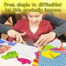 1 Box Creative Origami Set - 69 Unique DIY Handmade Designs With Tutorials. Perfect For Educational Activities And Party Gifts; Helps Develop Hands-On Skills And Supports Children's Development. Ideal Choice For Birthday Or Back-To-School Gifts. - Multicolor - View 8