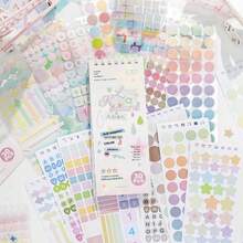 JotBox Colorist's Notebook Sticker Book, Light Vintage Style, Polka Dot, Highlight Marker, Star, Basic Scrapbook Material Stickers - Colorist's Notes - View 11