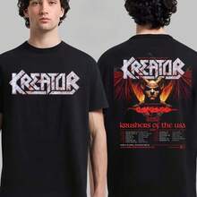 2026 Kreator Cotton Band Shirt Unisex Estiva Maniche Corte T-Shirt di Moda Brand di Lusso Casual Vintage - 3 - Visualizzare 2