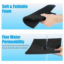 Black Aquarium Filter Foam, High Density Filter Media For Fish Tank, Biological Filtration Sponge, Customizable Size Foam For Aquarium - View 6