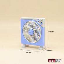 1:12 娃娃屋迷你復古桌扇模型 迷你家具 角色扮演微縮場景裝飾擺件 - 彩色 - 查看 7