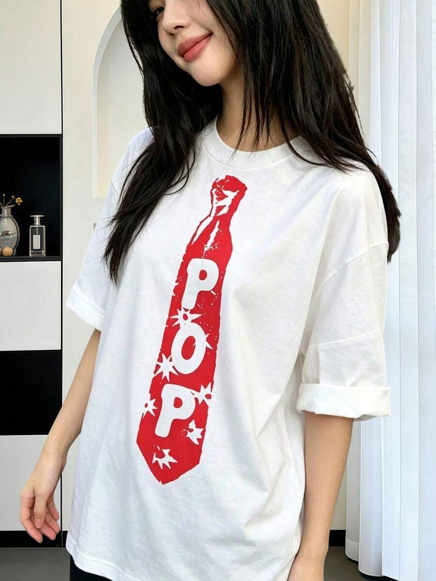 Camiseta Tie Tee Top Kiss All Disco Occasionally Album Merch Concert Y2K 90s Youth,Fun Preppy Aesthetic Shirt Everyda - White - View 1