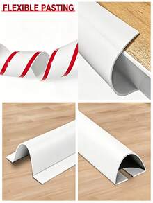 Self-Adhesive Flexible Cable Management Strip - Drill-Free Bendable Wire Organizer, Suitable For Room Corners, Anti-Trip Cable Management, Wide Coverage For Walls, Floors, Baseboards - Cable Management Tray - View 8