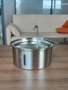 3.2L Automatic Cat Water Fountain & Water Dispenser - Stainless Steel USB Pet Water Dispenser, Suitable For Cats, Low Pressure Water Feeding Bowl, No Plug Required (USB Compatible), Suitable For Small And Medium Cats And Dogs (Replacement Filter Cartridges Available Separately) - 3.2L - View 12