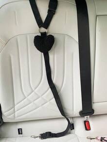 1pc Cute Pet Car Safety Belt Harness Leash, Creative Heart-Shaped Dog/Cat Vehicle Safety Tether Strap,Dog Accessories - Multicolor - View 6