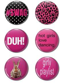 Fun Pattern Badge Brooch, Women's Badge, Pin Brooch, Bag Charm, Clothing Accessory, Fun Gift For Friends, Family, Teachers And Classmates - Multicolor - View 21