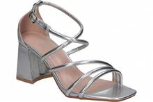 Women Heeled Sandals - 銀色 - 查看 2
