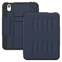 適用於 iPad Mini 7 2024 A17 Pro A2993 A2995 A2996 與 iPad Mini 6 2021 A2567 A2568 A2569 的平板保護殼，附筆槽，PU 皮革支架保護套 - 藏蓝色 - 查看 5