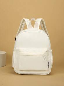 1 buah Ransel Nylon dengan Resleting, Cocok untuk Remaja, Gaya Ulzzang Korea, Minimalis & Modis, Ransel Kampus Serbaguna - ransel sederhana - View 18