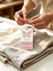 Custom Clothing Tags, Personalized Premium Price Tags, Modern Brand Identity, Hang Tags - Multicolor - View 5