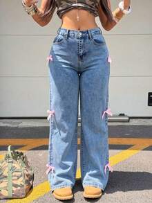 Women Jeans - Baby Blue - View 2