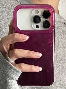 Casing Ponsel IMD Berkilau dengan Pola Riak Air Tidak Beraturan, Kompatibel dengan iPhone 17 Pro Max 17 Pro 17 16 Pro Max 16 Pro 16 15 Pro Max 15 Pro 15 14 Pro Max 14 Pro 14 13 Pro Max 13 Pro 13 12 Pro Max 12 Pro 12 11. Warna Merah Ceri Mengkilap Lembut, Hadiah Gaya Y2K untuk Gadis. - Merah ceri - View 3