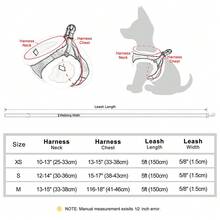 Autumn/Winter Thermal Lined Dog Harness And Leash Set, PU Leather Warm Pet Dog Harness And Leash - Brown - View 4