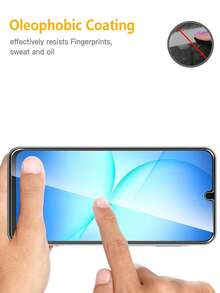 3 buah Pelindung Layar Kompatibel Dengan Galaxy A17 5G, Bahan Kaca Tempered, Sangat Tahan Lama, Kekerasan 9H Anti Pecah, Bebas Gelembung, Kompatibel Dengan Pelindung Layar Galaxy A16, Cocok Untuk Casing Ponsel - Clear - View 5