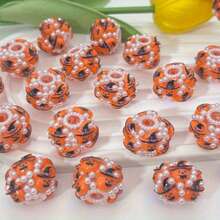 5PCS Halloween Ghost Elf Pearl Beaded Straight Hole Beads, Handmade DIY Beaded Pen, Loose Beads, Phone Chain, Bag Chain Material Accessories - Multicolor - View 4