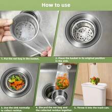 Disposable Kitchen Sink Strainer, Vegetable Washing Basin Drain Filter, Dishwashing Sink Food Waste Drain Mesh - Multiple Styles - View 4