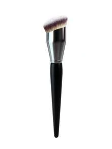 1pc Large Foundation Brush With Bionic Thumb Design, Round Angled Brush Head, Soft Fiber, Suitable For Liquid Foundation And Base Makeup, Women's Makeup Brush - Black - View 7