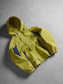 Tween Boy Colorblock Casual Versatile Daily Wear Hooded Jacket - Yellow - View 6