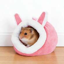 Autumn/Winter Low Temperature Warmth & Insulation, Provides Hiding For Small Pets, Relieves Stress & Anxiety, Daily Sleep & Rest In Cage, Hamster Winter Cold-Proof Hideout - A - View 9