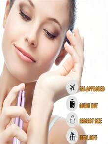 1pc 12ML Mesh Bullet Head Electroplated Aluminum Perfume Bottle Oral Spray Bottle Perfume Refill Bottle - Multicolor - View 9