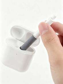 Multifunctional Mini Portable Cleaning Kit 5-In-1 Earphone Phone Charging Port Cleaning Tool Magnetic One-Click Pop-Up Storage Box Deep Cleaning Brush Set Suitable For AirPods Phone Laptop Camera - A - View 5