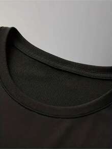 1 Pezzo – A Uomo / B Donna, Maglietta 100% Cotone 180g Stampa Cuore MAMA PAPA, Girocollo Casual - A-black - View 3