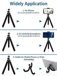 Octopus Tripod Portable Travel Phone Stand Handheld Gimbal Stabilizer Single Tube Macro Selfie Camera Universal Tripod Professional Vlog Desktop Photography Stand - Octopus Tripod - View 10