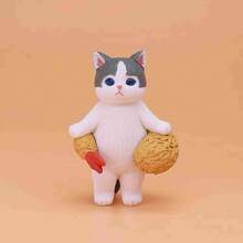 mofusand 1pc The Pop-Up Tempura Themed Blind Box, The Creative Fried Shrimp Shape Is Cute, Fun And Healing, And The Delicate Texture Desktop Decoration Is Suitable For All Kinds Of Festivals. It Is A Good Thing For Collection Lovers. (Stochastic Style) - Multicolor - View 5