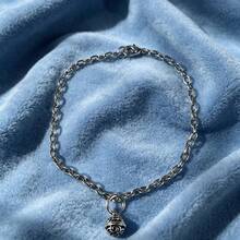 1pc Cute Hollow Bell Pet Collar, Adjustable Shiny Silver Oval Chain Collar, Vintage Cat Accessory, Fashionable Kitten Necklace, Suitable For Dog Cat Pet Portrait, Daily Walk, Wedding Decoration - Silver - View 10