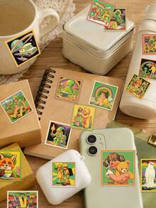 SCXXBSW 50pcs American Retro-Style Halloween Stickers – PVC Decorative Graffiti Stickers Suitable For Manuals, Books, Notebooks, Flasks And Planners. With A Matt Finish, They Are Ideal For Parties, Gifts, Rewards And Festive Presents. - Sticker - View 9
