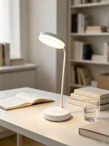 Guanova 1 Peça Luminária de Mesa, Troca de Luz de 3 Cores (Branco / Neutro / Quente), Com Função de Suporte para Telefone, Flexível e Ajustável (USB Plug-In/Recarregável Opcional), Brilho Regulável, Iluminação de Escritório, Luminária de Quarto, Luminária de Mesa, Luminária de Cabeceira, Luminária de Leitura, Luz Noturna Decorativa, Adequado para Escritório, Quarto, Sala de Estar, Leitura e Aprendizado no Escritório, Cozinha, Iluminação de Quarto, Capacidade da Bateria: 800mAh - Iluminação de três tons - Visão 7