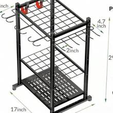 Supports de rangement pour garage - Noir - Voir 2