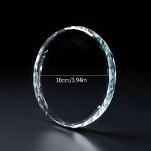 1pc Crystal Glass Jewelry Tray, Round Lace Diamond Cut Craft Display Plate, Multi-Purpose Crystal Glass Base, Suitable For Women's Storage And Organization, Room Decor, Back To School Dorm Storage, Perfume Dish, Accessory Board, Jewelry Dish, Tray - Multicolor - View 11
