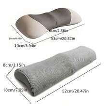 2pcs Ergonomic Waist And Leg Pillow Set, Comfortable Sleep Set, Suitable For Back And Side Sleeping, Natural Curve Fit For Spinal Alignment, Multi-Zone Shaping Cushion, Ideal For Reading, Relaxation And Stable Sleep - 1 Set - View 3