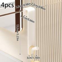 Multifunctional Over The Cabinet Door Hooks Heavy Duty Kitchen Storage Hooks, Perfect For Kitchen Cabinet Organization, Hang Dish Cloths, Cutting Boards, Mini Pots, Cooking Gadgets, Suitable For Kitchen Cupboard Door, Save Counter Space - Multicolor - View 12