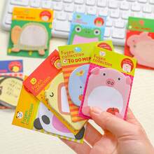 8 Pads Sticky Notes Animal Sticky Notes Removable Self-Stick Notes Novelty Cartoon Sticky Notes Pad Set For School Home Office Memo Pupils Students' Gifts - one-size - View 3