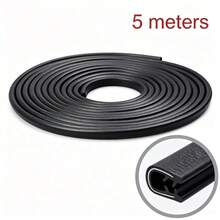 Dải bảo vệ chống trầy xước cạnh cửa ô tô đa năng 5M, dải niêm phong bảo vệ cạnh, dải trang trí bảo vệ cửa ô tô, phụ kiện ô tô - Đen 5m - Xem 12