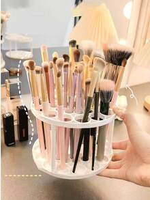 Desktop Cosmetic Storage Rack, Lipstick & Makeup Brush Organizer, Vanity Storage Box, Multi-Function Pen Holder, Back To School Gift - Makeup Brush Storage Rack - View 9