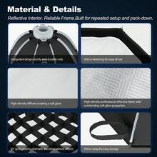 Ambitful Q1-30 Spherical Quick Release Softbox, Compatible With Bayonet And Mini Bowens Mounts, Portable Round Softbox For Studio Flash And Speedlite Photography - View 8