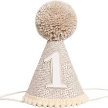 1/2 Birthday Party Hat, Half Birthday Cone Hat With Pom Pom, Half Birthday Crown Photo Prop For Party Decorations - Multicolor - View 5