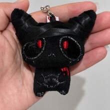 3.94-In Halloween Vampire Cat Plush Toys, Soft Gothic Ghost Plush Doll.Silicone Baby Doll Full Silicone Body Plush Anime Figure Stuffed Animal Teddy Bear Plushies Crunchy Soap Office/Room Decor Squishy Christmas/Halloween Decor Squishy Toys - Multicolor - View 11