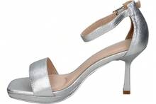 Women Heeled Sandals - 銀色 - 查看 4