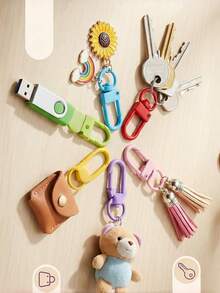 Vibrant Metal Key Chains Hooks 20-100 Pcs Lobster Claw Clasps Gold Swivel Snap Hooks, DIY ,Metal Lobster Clasp Keychain Swivel Lanyards Snap Hooks - Keychain - View 3